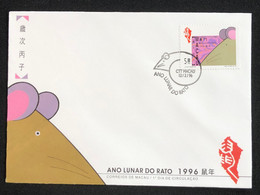 MACAU 1996 LUNAR YEAR OF THE RAT FDC - FDC