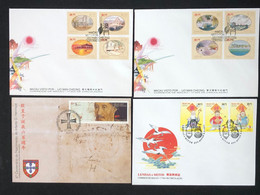 MACAU LOT OF 4 FDC ALL FINE - FDC