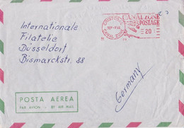 CANAL ZONE On Letter Sent To Germany By Posta Aereo - Central America