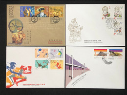 MACAU LOT OF 4 FDC ALL FINE - FDC