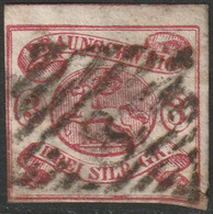 Brunswick 1862 Sc 11 Braunschweig Mi 12a Used "8" (Braunschweig) Cancel Repaired Corner - Brunswick