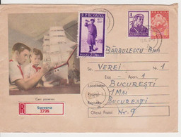 Scouting Scouts, Pioneers ROMANIA Postal Stationery 1958 - Covers & Documents