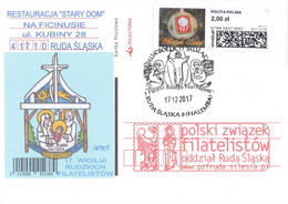 POLAND Envelo Stamp Ruda Slaska - Christmas 2017- POWA - Briefe U. Dokumente