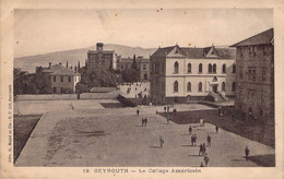 CPA - BEYROUTH - Le Collège Américain - Animée - Paysage - Líbano