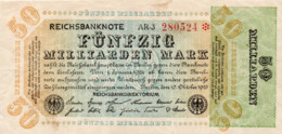 GERMANIA  - 50 MILLIARDEN MARK  1923 - P-120c, Ros:R-117e  XF++ - 50 Miljard Mark