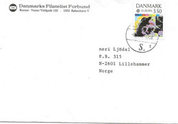 Denmark 1991 Cover With Mi 1000 - Europe: European Space Travel.   Cancelled   6.6.91 - Briefe U. Dokumente