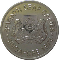 LaZooRo: Singapore 5 Dollars 1973 UNC - Silver - Singapour