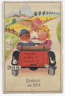 - 1960 - SPA  Carte A Themes Avec 10 Petites Vues ( 2 Scans ) - Spa