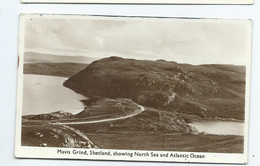 Scotland Shetland Mavis Grind Showing North Sea And Atlantic Unused Rp Postcard - Shetland