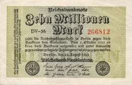 GERMANIA  - 10  MILLIONEN  MARK  1923 - P-106a/1, Ros:R-105a  - XF - 10 Miljoen Mark