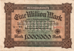 GERMANIA  - 1 MILLION  MARK  1923 - :P-86a, Ros:R-85a  XF - 1 Million Mark