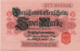 GERMANIA -2 MARK 1914 - P-54, Ros:R-52c - Darlehenskassenschein - AUNC+ - Altri & Non Classificati