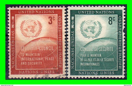 ESTADOS UNIDOS  AMERICA DEL NORTE  ( NACIONES UNIDAS NUEVA YORK ) SELLOS AÑO 1957 CONSEJO DE SEGURIDAD - Used Stamps