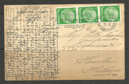 GERMANY. 1935. CARD. DRACHENFELS UBER KONIGSWINTER. VERGISS NICHT STRASSE POSTMARK - Covers & Documents