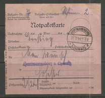 GERMANY. 1934. PACKET RECEIPT. HARTMANNSDOF BEI CHEMNITZ. - Covers & Documents