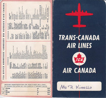 Billet D'avion (115655) Air Canada Billet Nov 1959 - Billetes