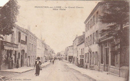 Cpa Monistrol Sur Loire Le Grand Chemin Hôtel Mallet - Monistrol Sur Loire