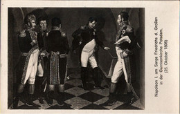 ! Alte Anichtskarte Napoleon Am Sarg Friedrichs Des Großen 1806 Garnisonkirche Potsdam - Personnages