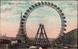 ! Cpa [75] Paris La Grande Rue, Riesenrad, Eifelturm, Tour Eiffel, 1908, Frankreich - Andere Monumenten, Gebouwen