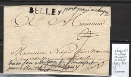 France - Lettre  Avec MP BELLEY - Ain - Lenain No 3 - 1772 - 1701-1800: Precursors XVIII