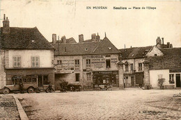 Saulieu * La Place De L'étape * Garage Automobile Mécanicien GRESSIER * Autobus Bus - Altri & Non Classificati