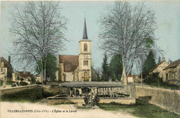 Villers Les Pots * Vue Sur L'église Et Le Lavoir Du Village - Altri & Non Classificati