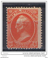 U.S.A.:  1873  INTERIOR  -  24 C. UNUSED  STAMP  NO  GLUE  -  YV/TELL. 43 - Dienstmarken