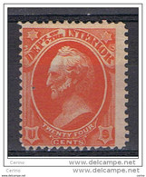 U.S.A.:  1873  INTERIOR  -  24 C. UNUSED  STAMP  NO  GLUE  -  YV/TELL. 43 - Service