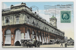 CUBA 1C AU RECTO CARD HAVANNA CUBA TACON MARKET 1918 TO SUISSE - Storia Postale