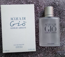 FLACON GIORGIO ARMANI ACQUA DI GIO  + EMBALLAGE (VIDE POUR COLLECTIONNEUR) 100 ML - Bottles (empty)