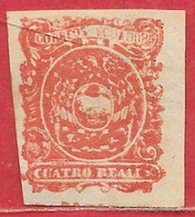 Equateur N°4 4r Rouge-brun (faux / False / Falso) 1866 (*) - Ecuador