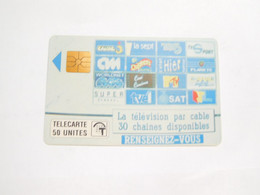 Télécarte Monaco , MF12 , TV Cablée  , BE , Cote : 2 Euros - Monace