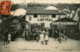 Plombières Les Dijon *  Vue Sur Le Café De La Nouvelle Gare METRAL Métral - Sonstige & Ohne Zuordnung