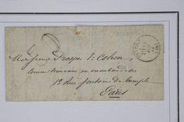 AY10 FRANCE BELLE LETTRE 1869 CHAMBLY  A PARIS +++  TAXE 30  +AFFRANCH.  INTERESSANT - Unclassified