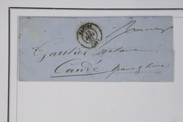 AY10 FRANCE BELLE LETTRE 1863 NANTES  A  CANDé+++   +AFFRANCH.  INTERESSANT - Unclassified