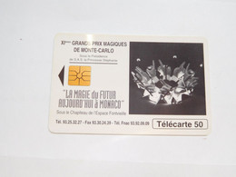 Télécarte Monaco , MF34 , Magie Du Futur , TBE , Cote : 4 Euros - Mónaco