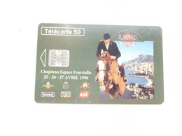 Télécarte Monaco , MF38 , Jumping , BE , Cote : 2 Euros - Monace