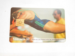 Télécarte Monaco , MF39 , Natation , TBE , Cote : 2 Euros - Mónaco