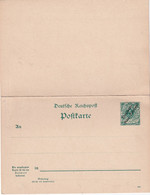 DEUTSCH NEU GUINEA   ENTIER POSTAL/GANZSACHE/POSTAL STATIONERY CARTE AVEC REPONSE - Deutsch-Neuguinea