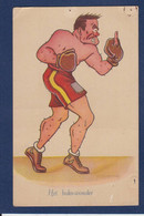 Delcampe - CPA Boxe Fantaisie Dessin Non Circulé - Boxsport