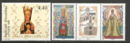 La Vierge De Meritxell, Sainte Patronne D'Andorre. Timbres Neufs ** Inclus Tryptique - Unused Stamps