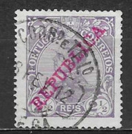 1910 Portugal #170 D,Manuel Overprint Republica 2 1/2rs Used - P1810 - Used Stamps
