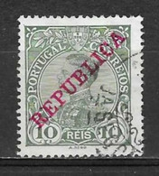 1910 Portugal #172 D,Manuel Overprint Republica 10rs Used - P1814 - Gebraucht