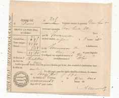 Laissez Passer , Bureau De Chatillon , Arrondissement De Blois , 1883 , Frais Fr 1.65 E - Unclassified