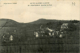 Pontaumur * Vue Sur Le Quartier Du Pont * Panorama - Sonstige & Ohne Zuordnung