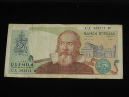 2000  Duemila LIRE   - ITALIE  - Banca D'Italia 1973   **** EN ACHAT IMMEDIAT **** - 2000 Liras