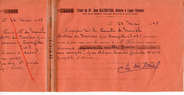 VP20.027 - LUCON 1948 - 2 Reçus Signés, Mr Le Comte De NOUËL Château De Paviers à CROUZILLES Et à LUCON - Other & Unclassified