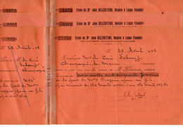 VP20.030 - LUCON 1948 - 3 Reçus Signés, Mr Le Curé LEBOEUF à CHAMPAGNE - LES - MARAIS - Other & Unclassified