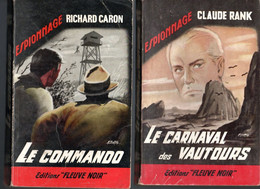 2 Romans Espionnage - Edit Fleuve Noir N: 400 Et 401- Le Carnaval Des Vautours  & Le Commando - Fleuve Noir