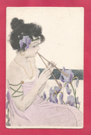 1900, Raphael KIRCHNER. Femme Art Nouveau G.2-5. “Maid Of Athens”. M.M. VIENNE. - Kirchner, Raphael